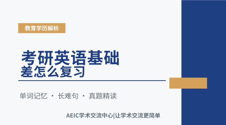 考研英语基础差怎么复习