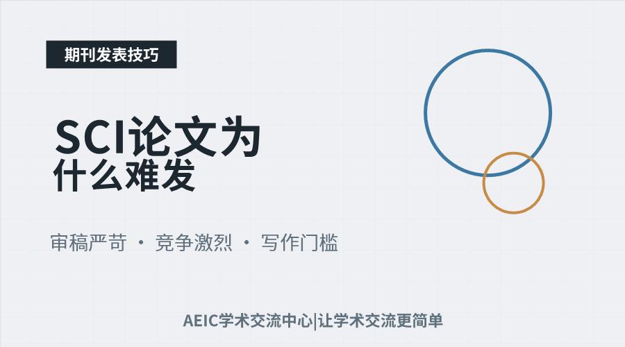 SCI论文为什么难发