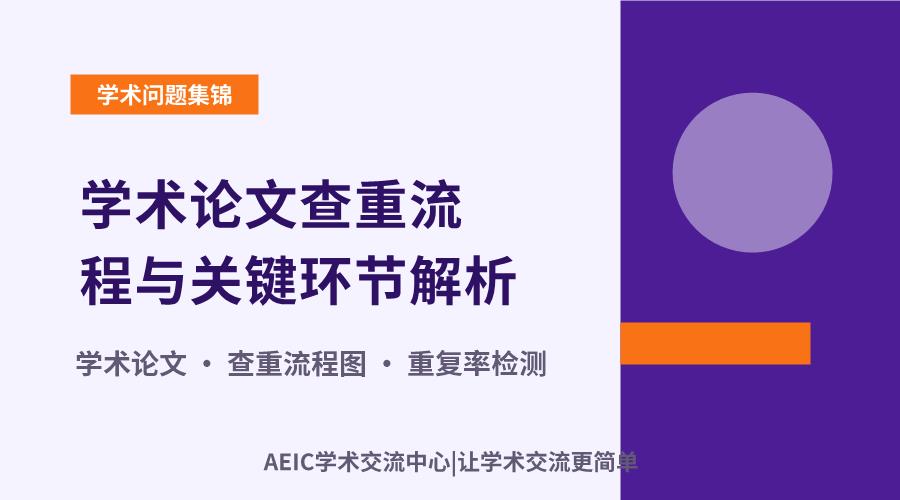 学术论文查重流程与关键环节解析