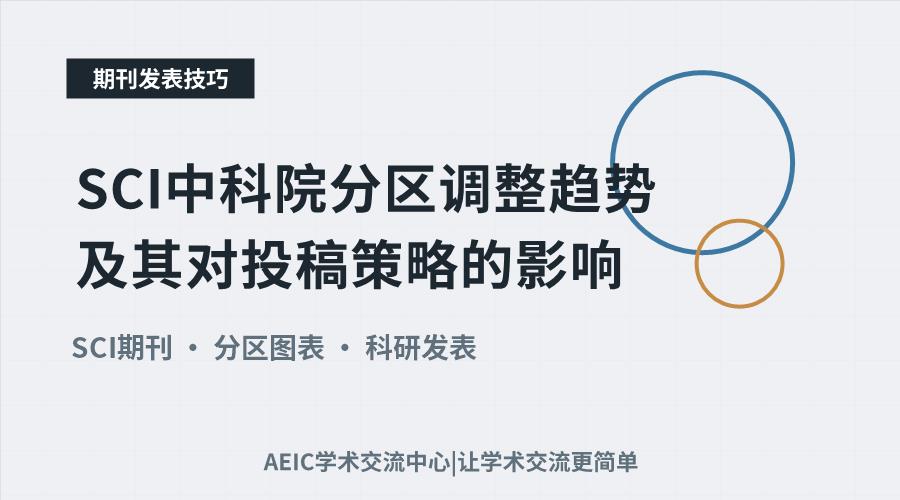 SCI中科院分区调整趋势及其对投稿策略的影响