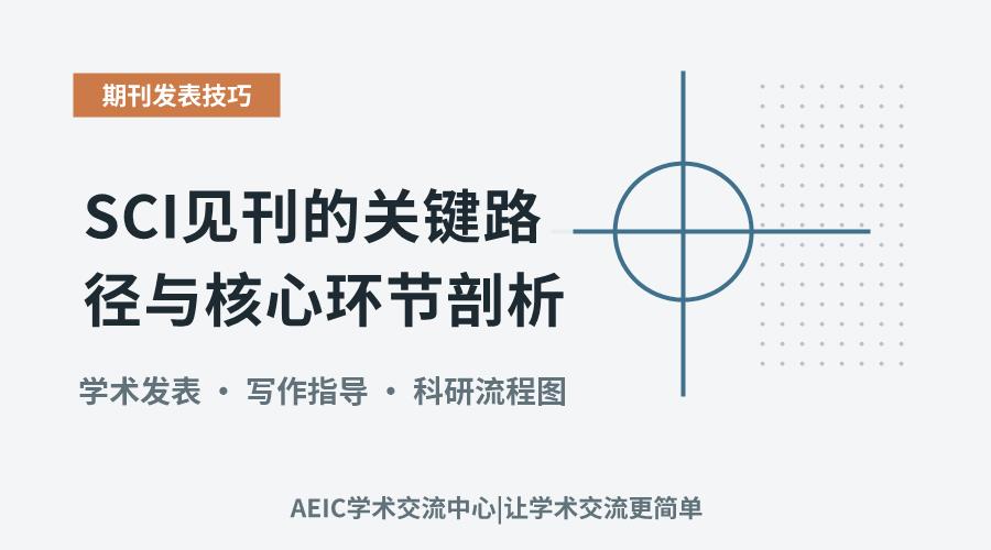 SCI见刊的关键路径与核心环节剖析