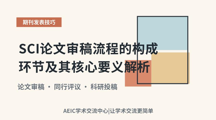 SCI论文审稿流程的构成环节及其核心要义解析