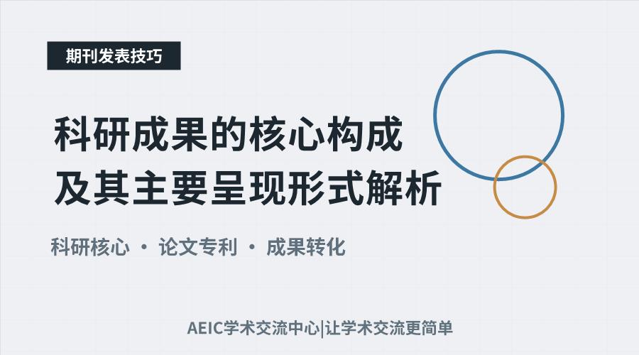 科研成果的核心构成及其主要呈现形式解析