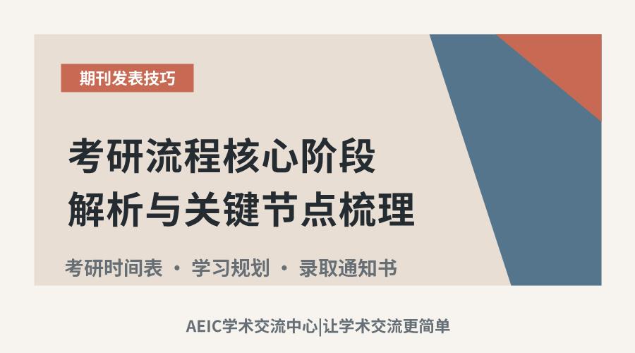 考研流程核心阶段解析与关键节点梳理