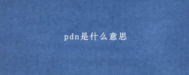 pdn是什么意思