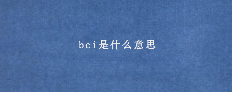 bci是什么意思