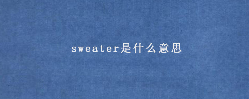 sweater是什么意思