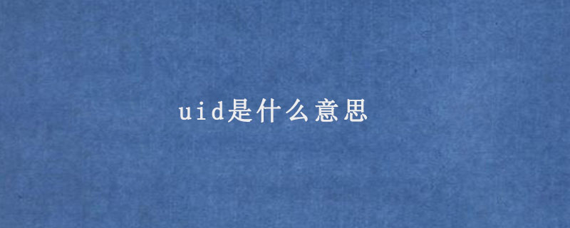 uid是什么意思